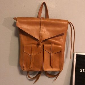 Genuine leather backpack